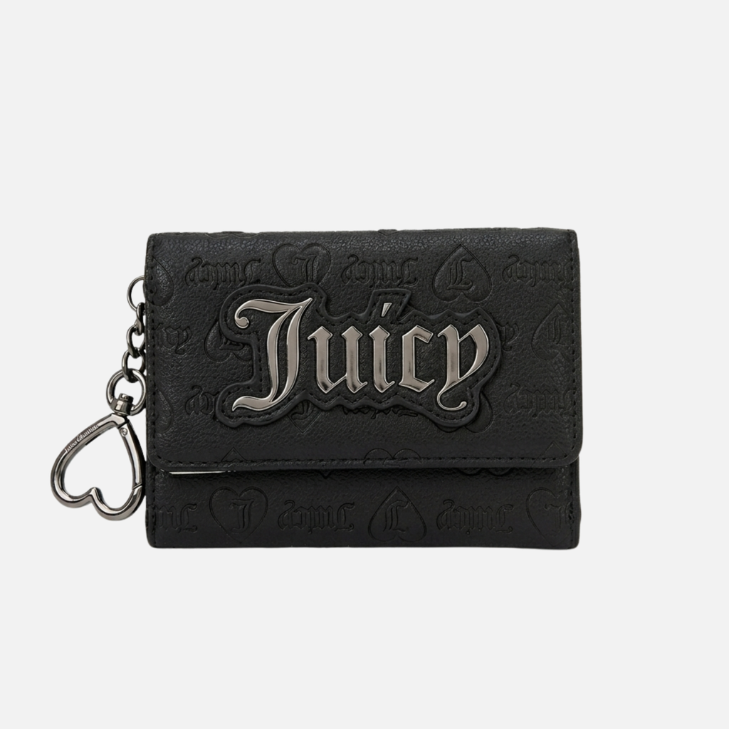 Juicy Couture Černá mini peněženka – Y2K Icon