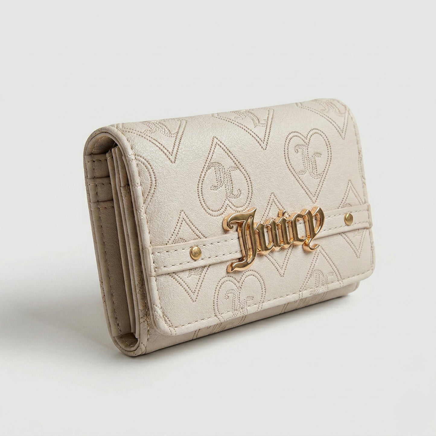 Juicy Couture Cream Gold cardholder