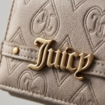 Juicy Couture Cream Gold cardholder