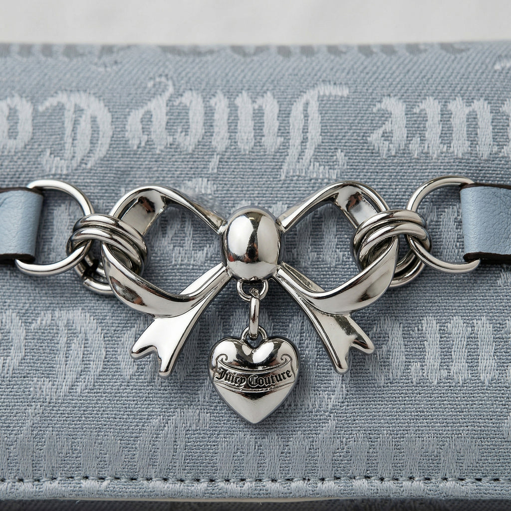 Juicy Couture Bow Charm modrá peněženka