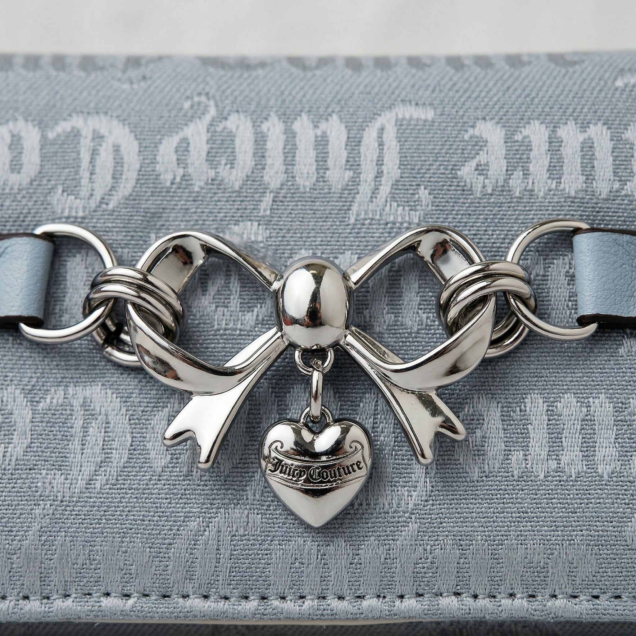 Juicy Couture Bow Charm modrá peněženka