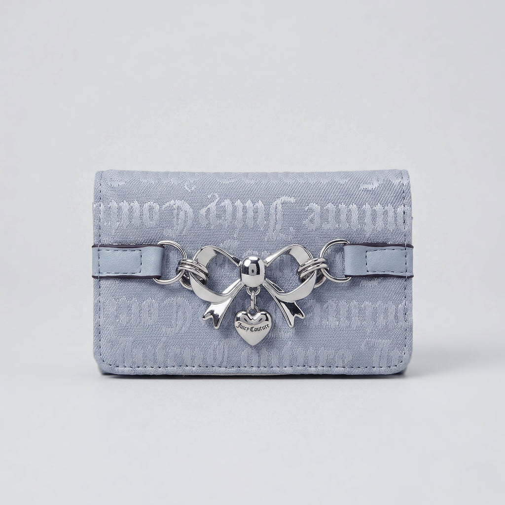 Juicy Couture Bow Charm modrá peněženka